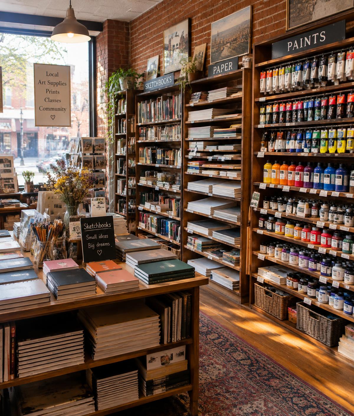 Inside Gomez Art Supply